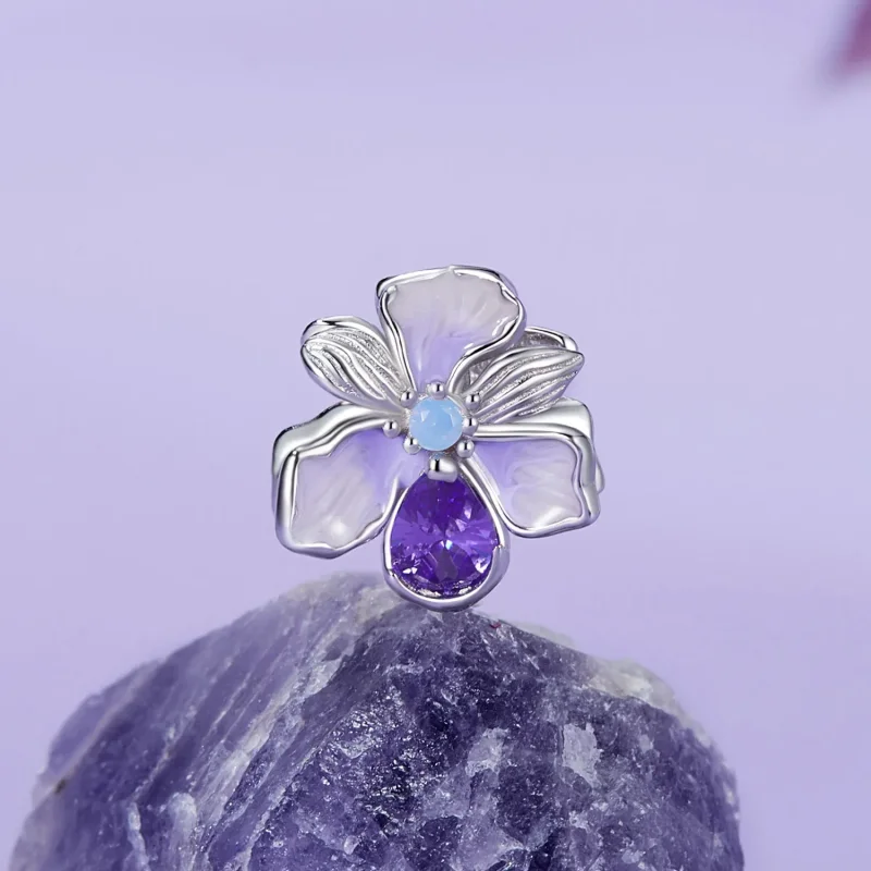 (imagine pentru) Charm PANDORA Tip Romantic Iris - BSC1031 - Vizualizare 2