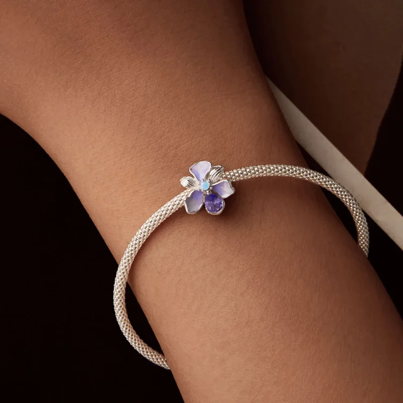 (imagine pentru) Charm PANDORA Tip Romantic Iris - BSC1031 - Vizualizare 7