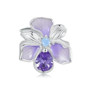 (imagine pentru) Charm PANDORA Tip Romantic Iris - BSC1031