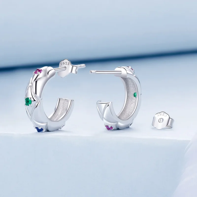 (imagine pentru) PANDORA Tip Cercei vintage cu model de diamante - BSE1032 - Vizualizare 2