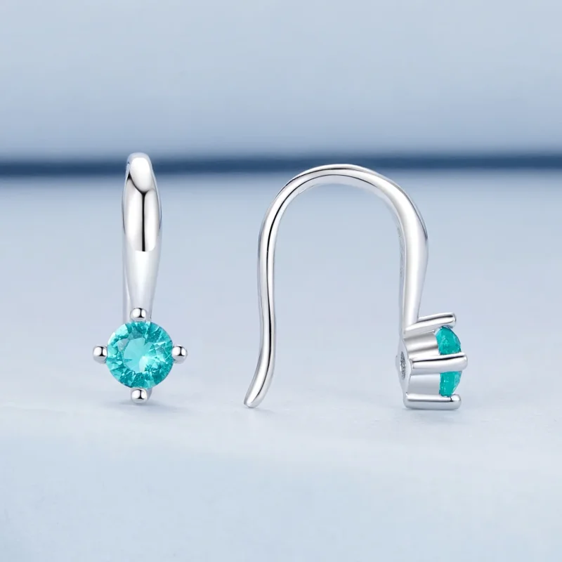 (imagine pentru) PANDORA Tip Green cârlige urechi - BSE1029 - Vizualizare 2