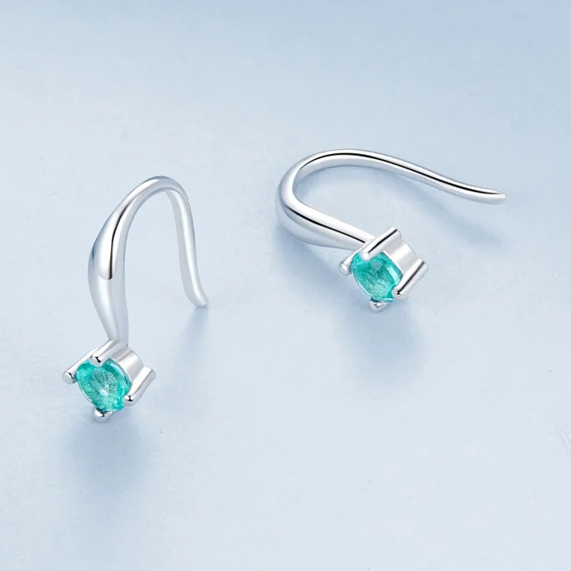 (imagine pentru) PANDORA Tip Green cârlige urechi - BSE1029 - Vizualizare 3