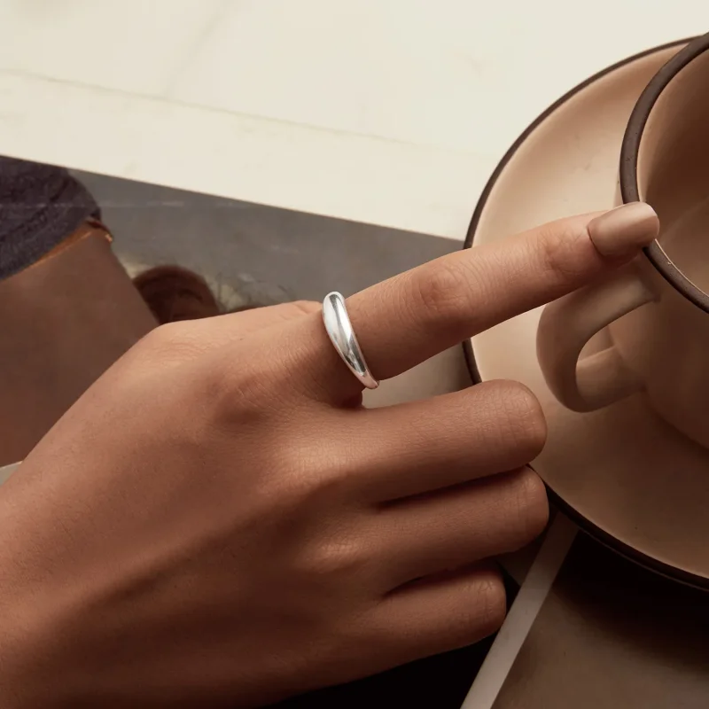 (imagine pentru) PANDORA Tip Smooth inel simplu - BSR558 - Vizualizare 5