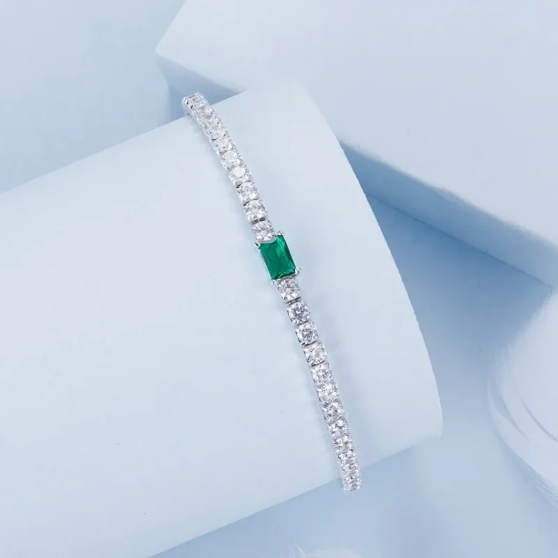 (imagine pentru) Bratara Eleganta Smarald Stil PANDORA - BSB179 - Vizualizare 2