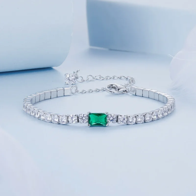 (imagine pentru) Bratara Eleganta Smarald Stil PANDORA - BSB179 - Vizualizare 3