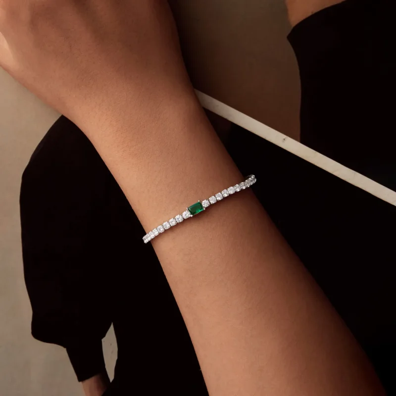 (imagine pentru) Bratara Eleganta Smarald Stil PANDORA - BSB179 - Vizualizare 4