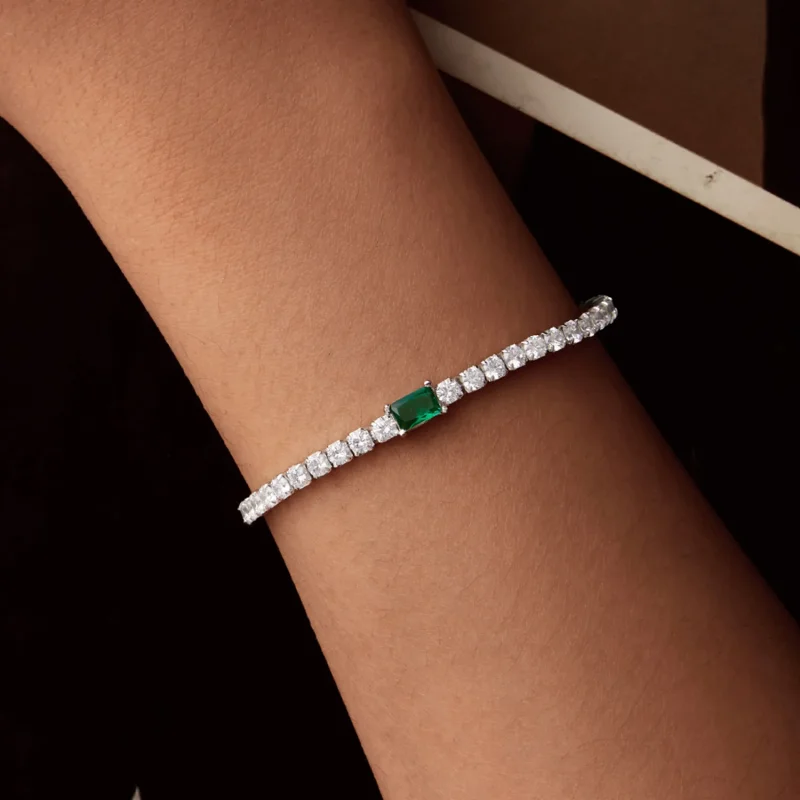 (imagine pentru) Bratara Eleganta Smarald Stil PANDORA - BSB179 - Vizualizare 8
