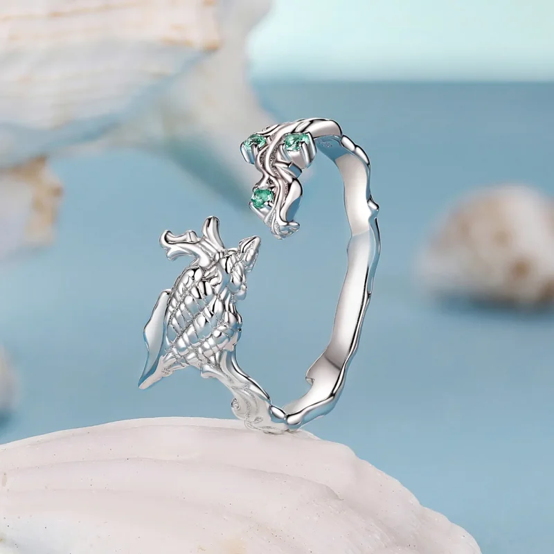 (imagine pentru) Stil PANDORA Conca Inel deschis - BSR554-E - Vizualizare 2