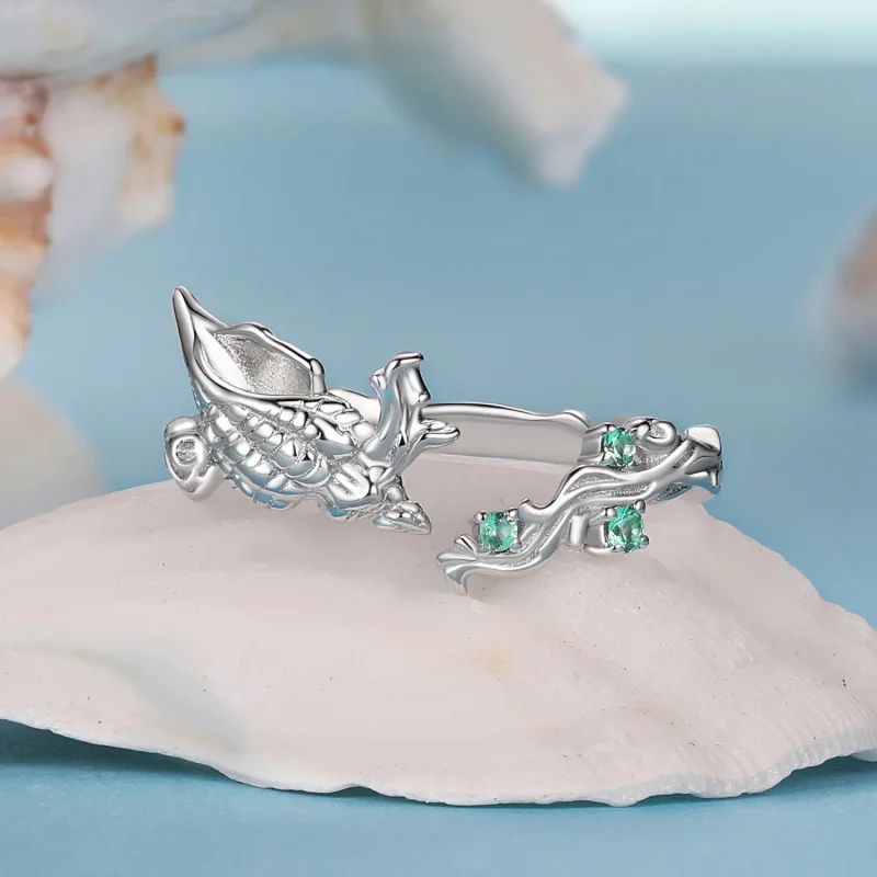 (imagine pentru) Stil PANDORA Conca Inel deschis - BSR554-E - Vizualizare 3