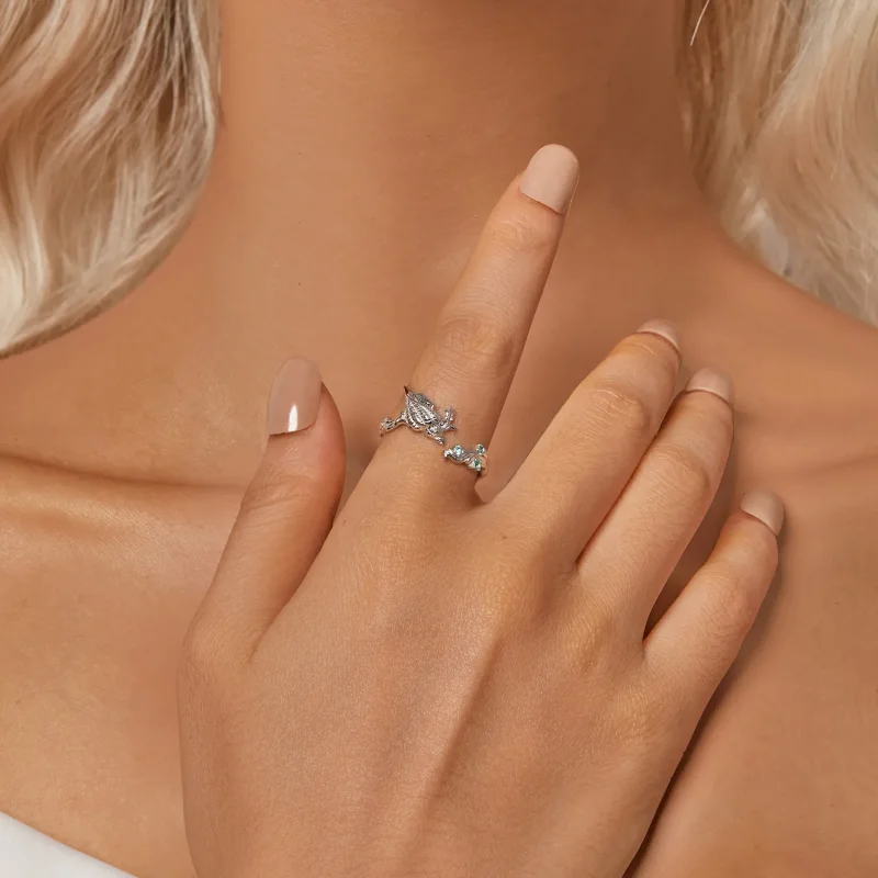 (imagine pentru) Stil PANDORA Conca Inel deschis - BSR554-E - Vizualizare 6