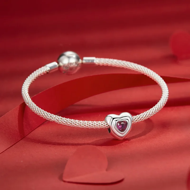(imagine pentru) Charm PANDORA Tip Love Heart Classic Halo - SCC2776 - Vizualizare 5
