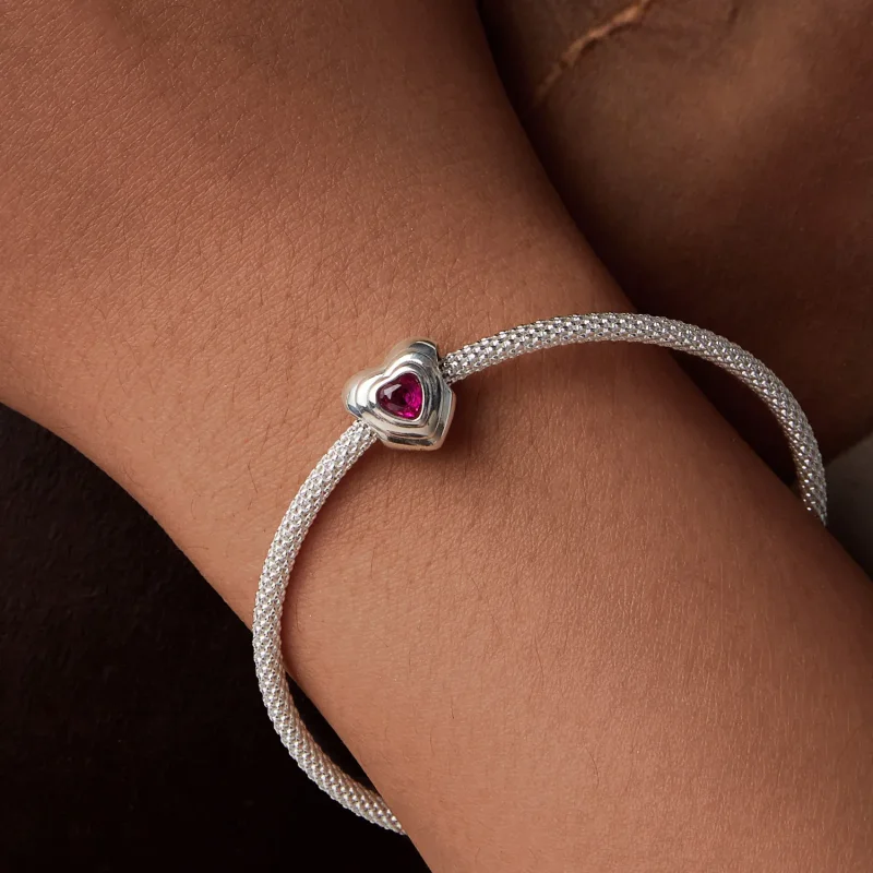 (imagine pentru) Charm PANDORA Tip Love Heart Classic Halo - SCC2776 - Vizualizare 7