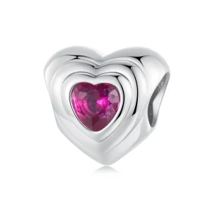 (imagine pentru) Charm PANDORA Tip Love Heart Classic Halo - SCC2776