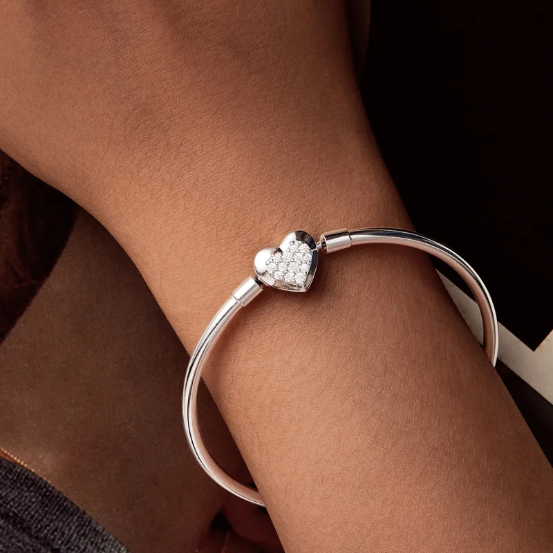 (imagine pentru) Brățară PANDORA Style Heart Basic - BSB192 - Vizualizare 3
