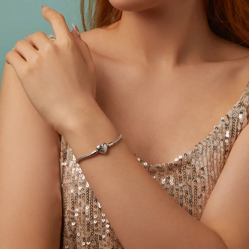 (imagine pentru) Brățară PANDORA Style Star Heart Basic - BSB196 - Vizualizare 3