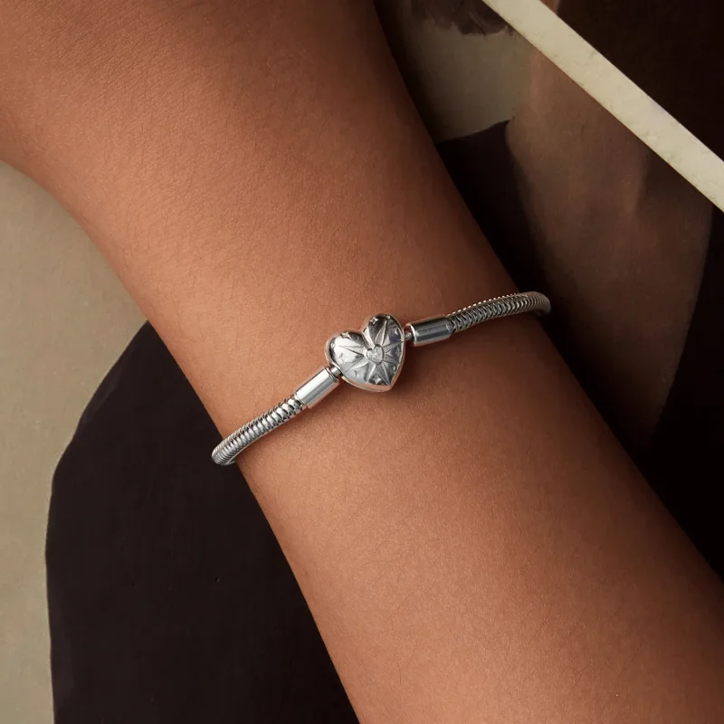 (imagine pentru) Brățară PANDORA Style Star Heart Basic - BSB196 - Vizualizare 8