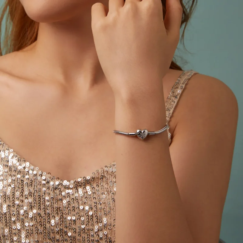 (imagine pentru) Brățară PANDORA Style Star Heart Basic - BSB196 - Vizualizare 11