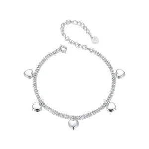 (imagine pentru) Bratara din margele PANDORA Style Love cu strat dublu - BSB190