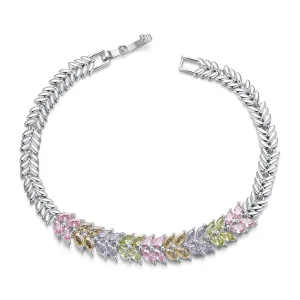 (imagine pentru) Bratara Stil PANDORA Frunze Sclipitoare - YIB067-ACF