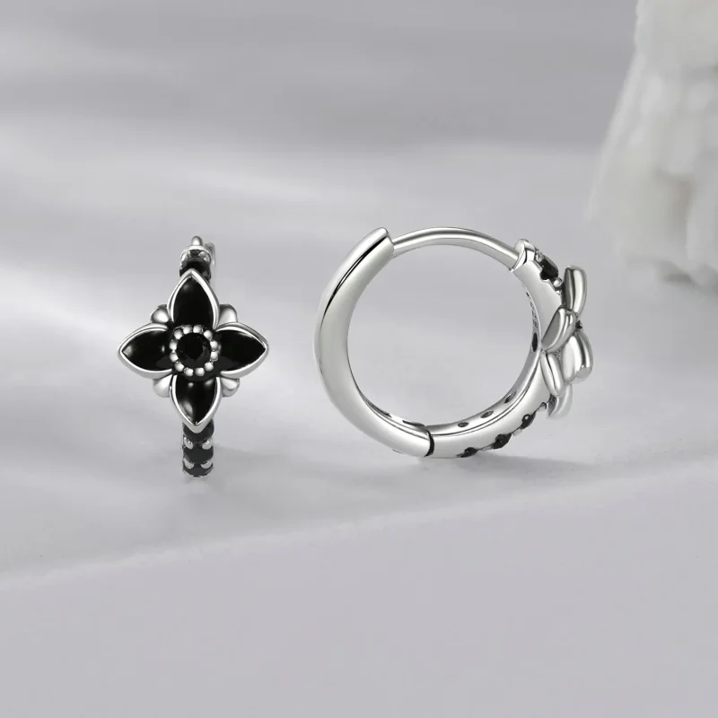 (imagine pentru) Cercei cu flori de noapte in stil PANDORA - SCE1801 - Vizualizare 2