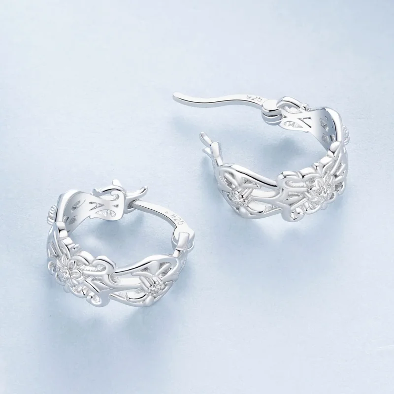 (imagine pentru) Cercei cu model palat vintage stil PANDORA - BSE1055 - Vizualizare 4