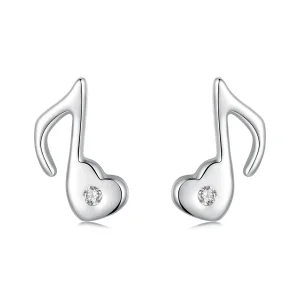 (imagine pentru) Cercei cu note muzicale PANDORA Style Heart - SCE1805