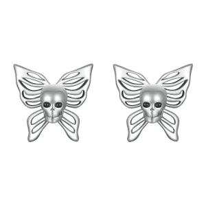 (imagine pentru) Cercei Fluture Skull Stil PANDORA - SCE1798