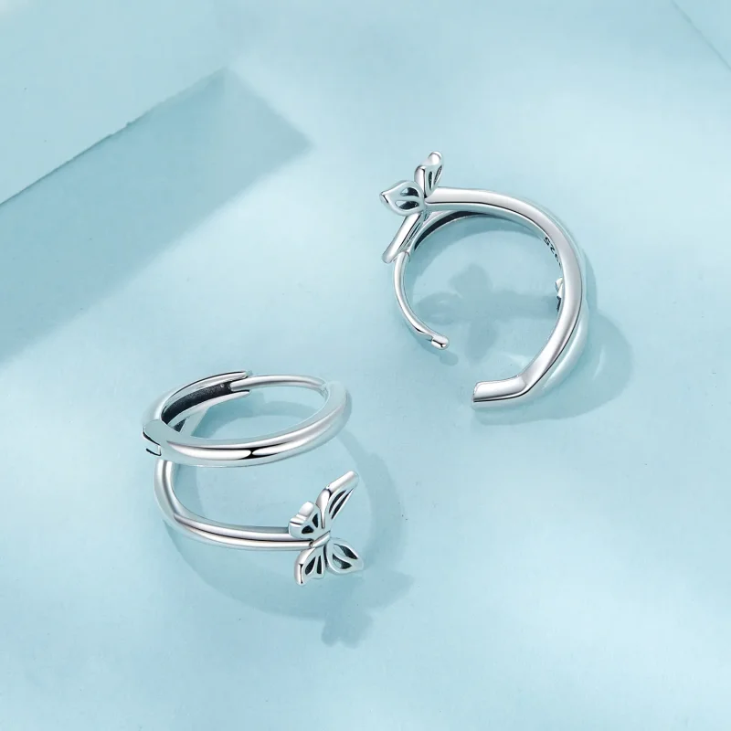 (imagine pentru) Cercei Fluture Stil PANDORA - SCE1766 - Vizualizare 4