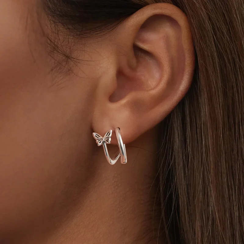 (imagine pentru) Cercei Fluture Stil PANDORA - SCE1766 - Vizualizare 6