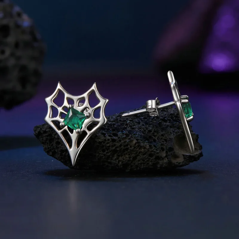 (imagine pentru) Cercei in forma de panza de paianjen in stil PANDORA - SCE1797 - Vizualizare 4