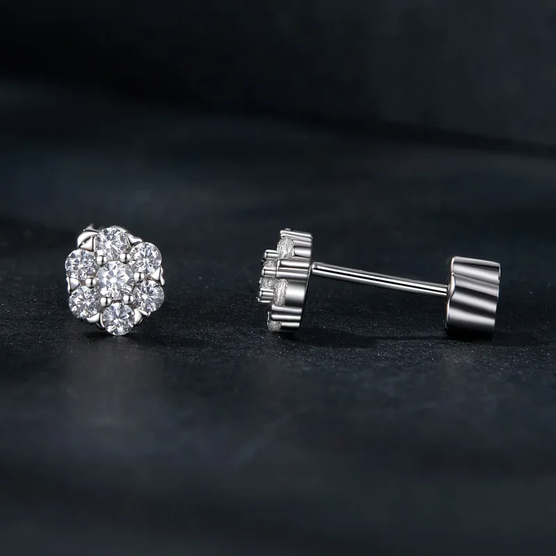 (imagine pentru) Cercei Moissanite Style PANDORA (cu un certificat) - MSE059 - Vizualizare 4