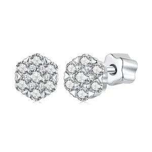 (imagine pentru) Cercei Moissanite Style PANDORA (cu un certificat) - MSE059