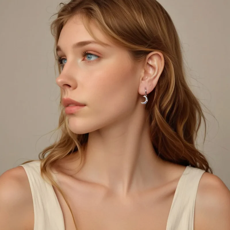 (imagine pentru) Cercei Moon Style PANDORA - SCE1778 - Vizualizare 7