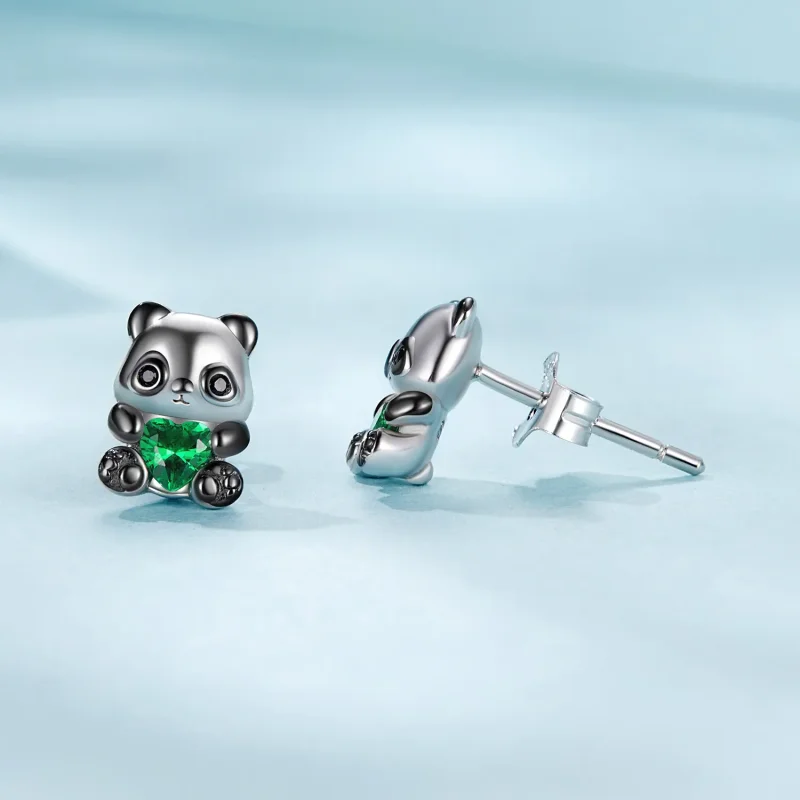 (imagine pentru) Cercei Panda Stil Inimă PANDORA - SCE1775 - Vizualizare 4