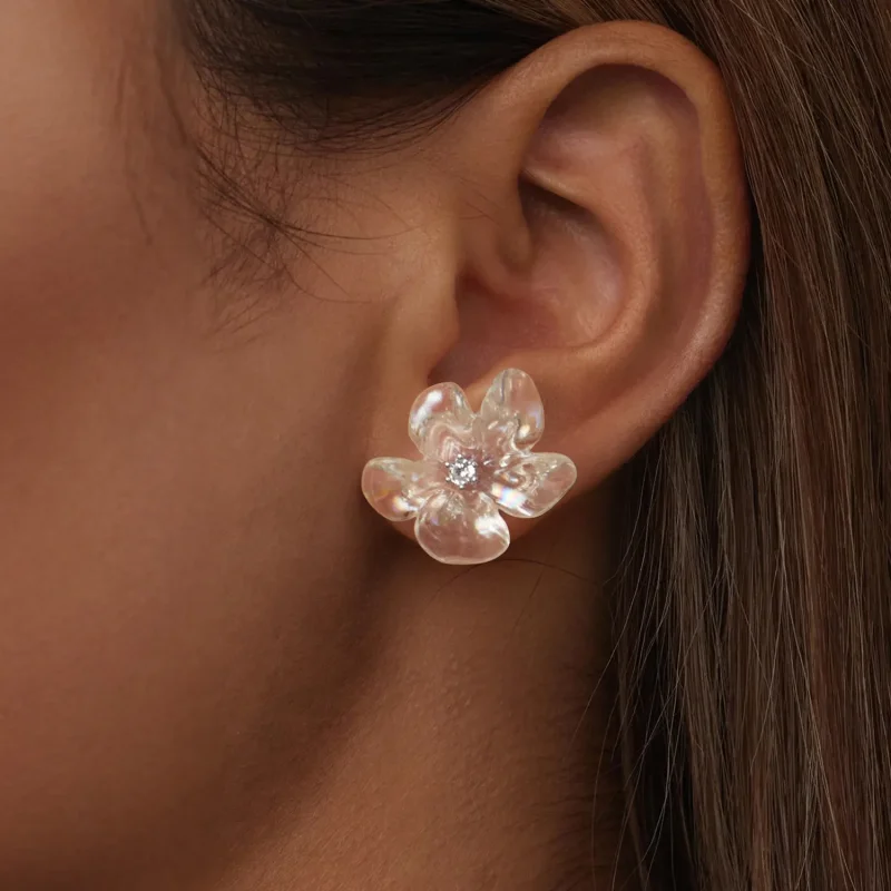 (imagine pentru) Cercei PANDORA Style Fresh flower - SCE1804 - Vizualizare 6