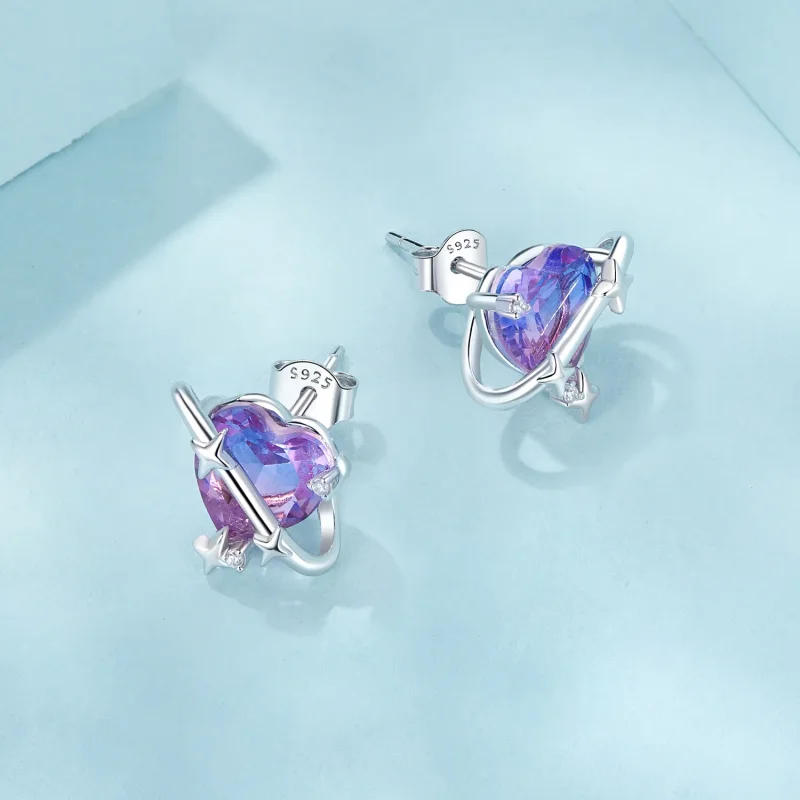 (imagine pentru) Cercei PANDORA Style Gradient Starry Sky - SCE1768 - Vizualizare 3