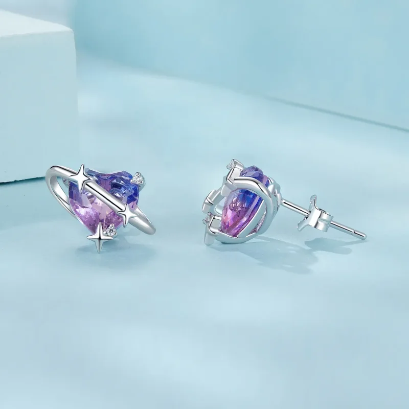 (imagine pentru) Cercei PANDORA Style Gradient Starry Sky - SCE1768 - Vizualizare 4