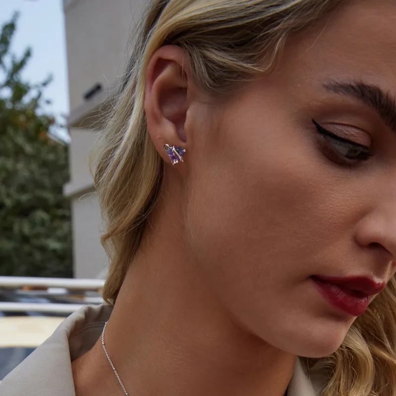 (imagine pentru) Cercei PANDORA Style Gradient Starry Sky - SCE1768 - Vizualizare 7