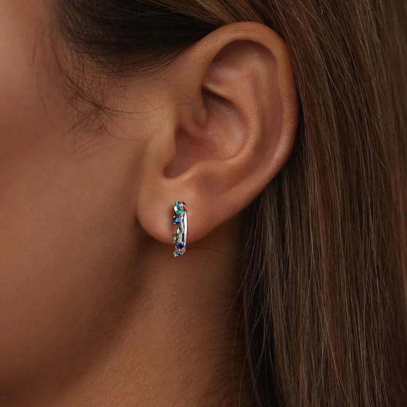 (imagine pentru) Cercei PANDORA Style Gravel - BSE1059 - Vizualizare 6