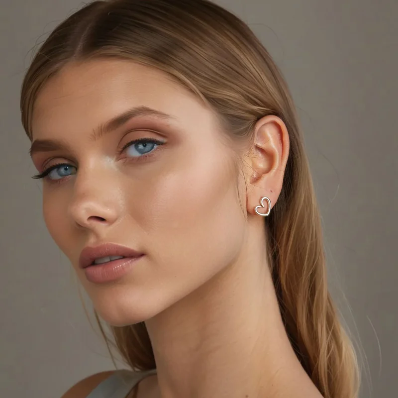 (imagine pentru) Cercei PANDORA Style Heart - SCE1769 - Vizualizare 8