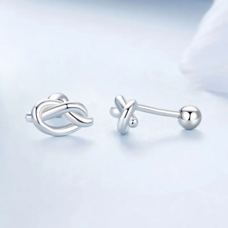 (imagine pentru) Cercei PANDORA Style Knot - BSE1051 - Vizualizare 4