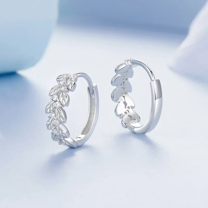 (imagine pentru) Cercei PANDORA Style Leaf - BSE1086 - Vizualizare 3
