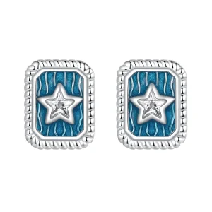 (imagine pentru) Cercei PANDORA Style Star Retro - SCE1796