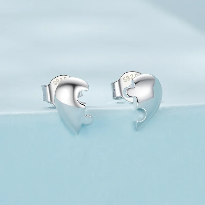 (imagine pentru) Cercei puzzle PANDORA Style Heart - SCE1770 - Vizualizare 2
