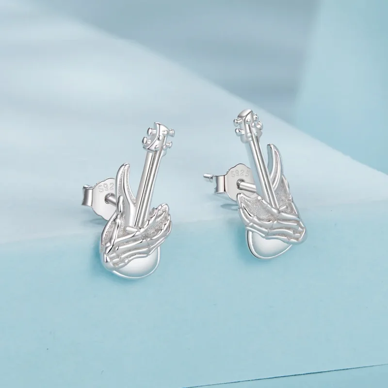 (imagine pentru) Cercei Skeleton Hand Bass Stil PANDORA - SCE1806 - Vizualizare 2