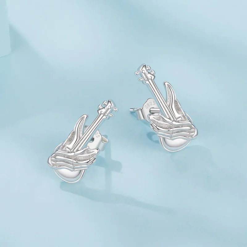 (imagine pentru) Cercei Skeleton Hand Bass Stil PANDORA - SCE1806 - Vizualizare 3