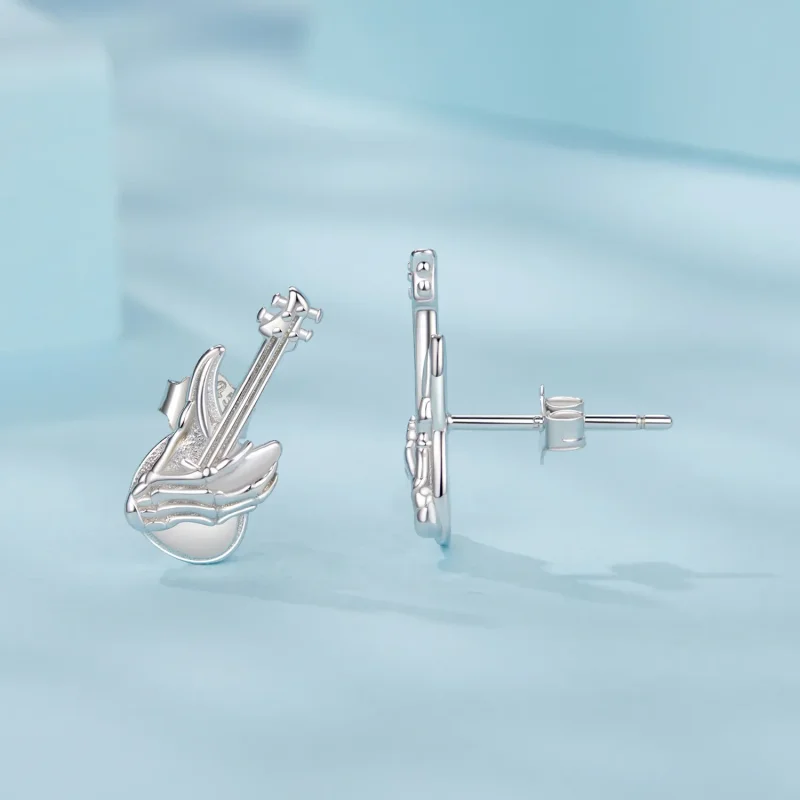 (imagine pentru) Cercei Skeleton Hand Bass Stil PANDORA - SCE1806 - Vizualizare 4