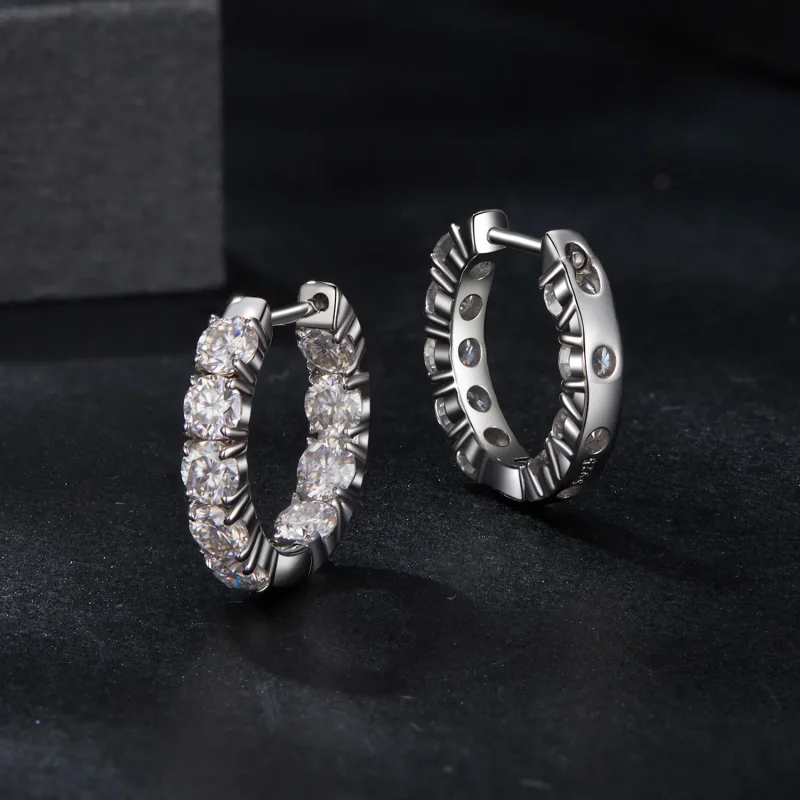 (imagine pentru) Cercei Sparkling Stil PANDORA (un certificat) - MSE069 - Vizualizare 3