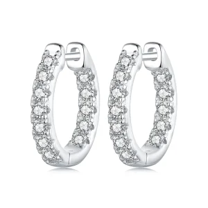 (imagine pentru) Cercei strălucitori stil PANDORA Moissanite (cu un certificat) - MSE060