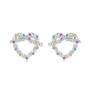 (imagine pentru) Cercei tip PANDORA Heart Twist - SCE1776